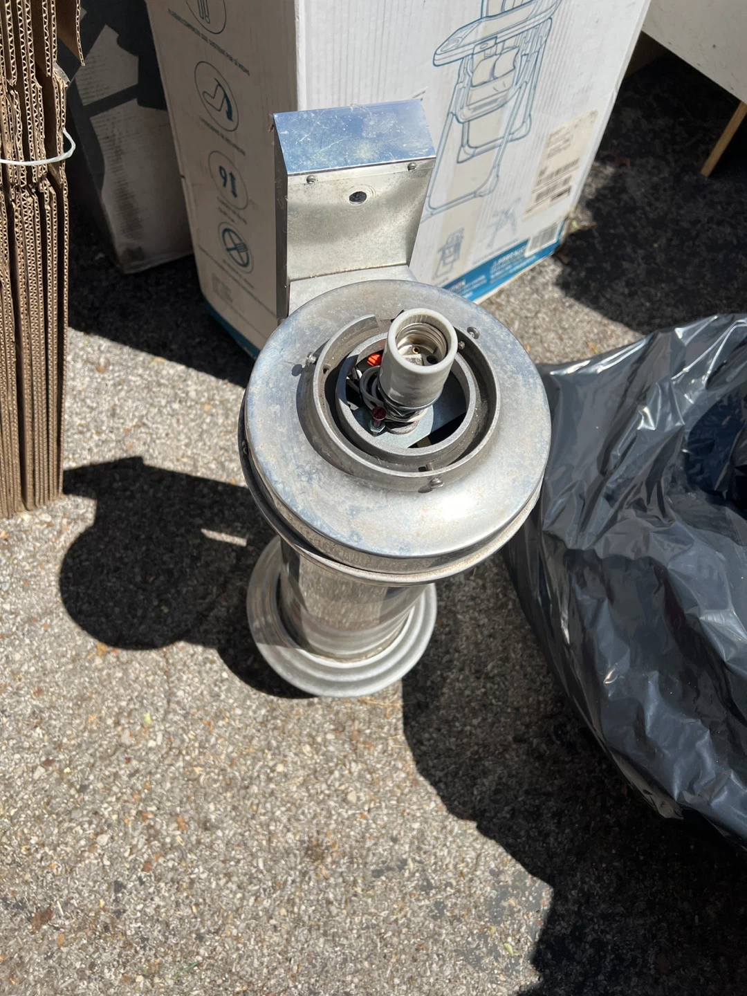 Vintage Barber Pole Light - photo 4