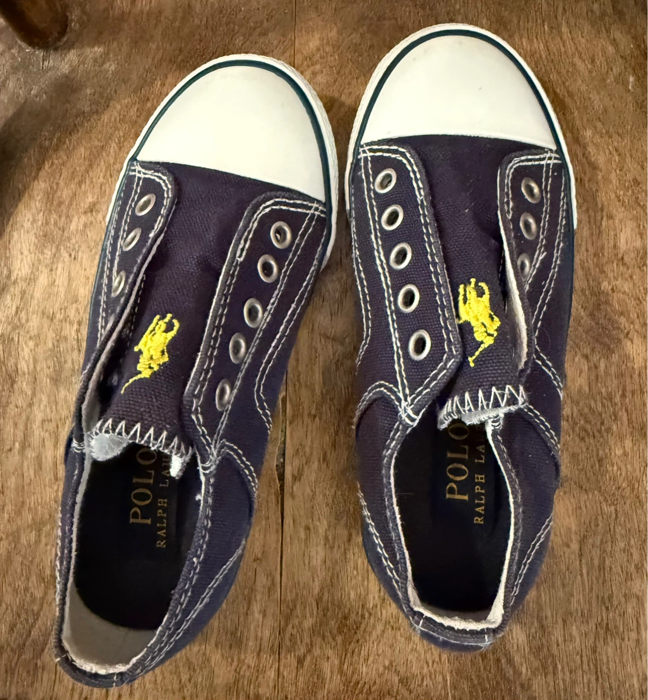Ralph Lauren Polo Canvas Sneakers Size 12 Toddler