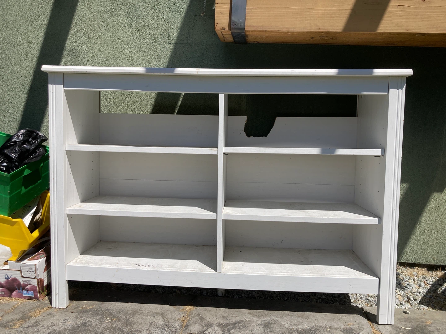 White Bookshelf with 6 Shelves