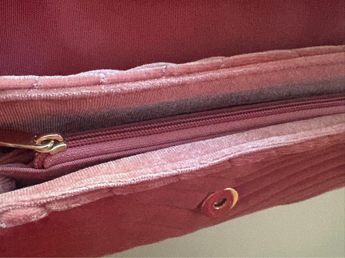Pink Velvet Shoulder Bag with Charms - photo 2