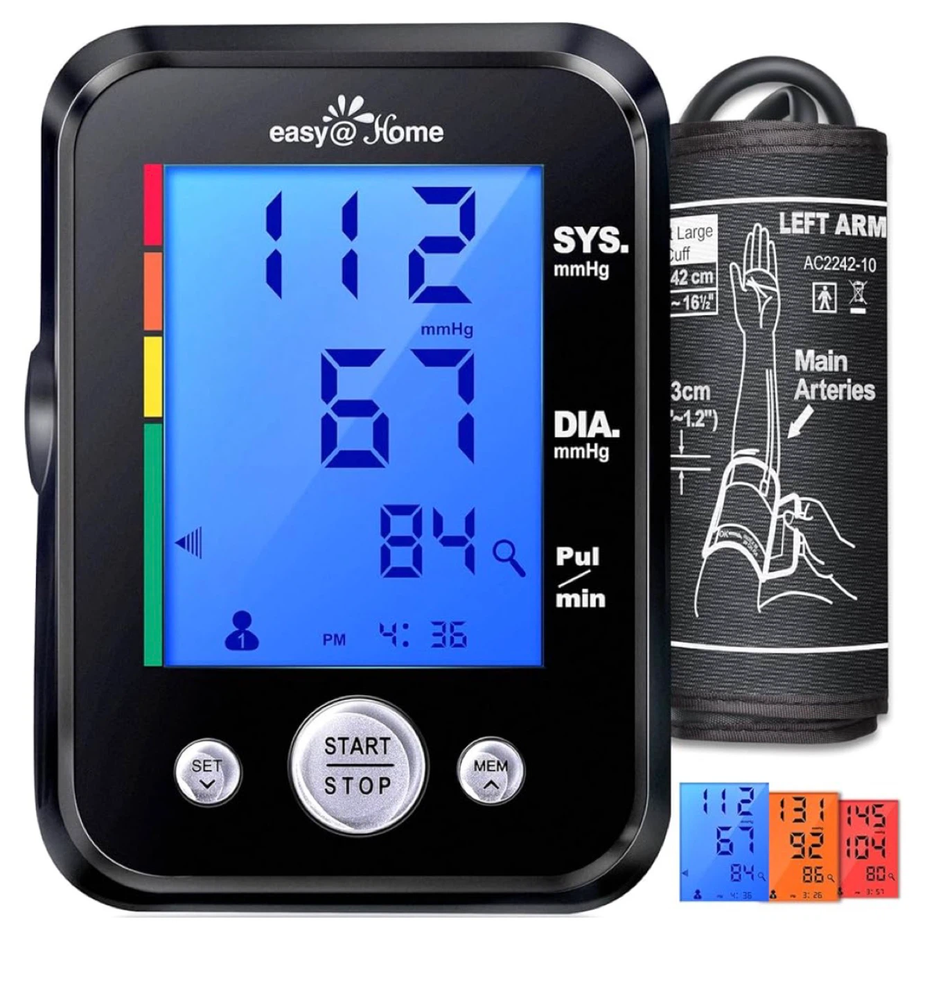 easy@Home Digital Blood Pressure Monitor
