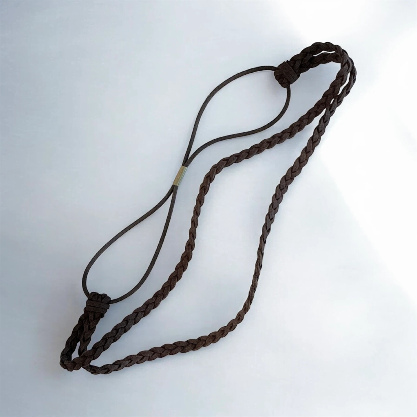 Braided Faux Leather Headband