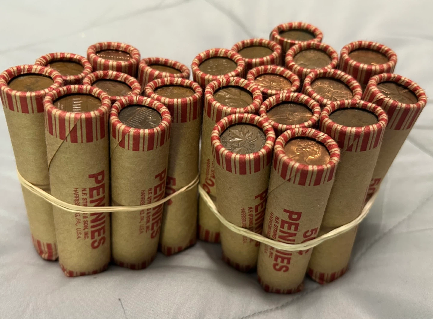 Unopened Rolls of Pennies from Bank *Rare Dates* - photo 2