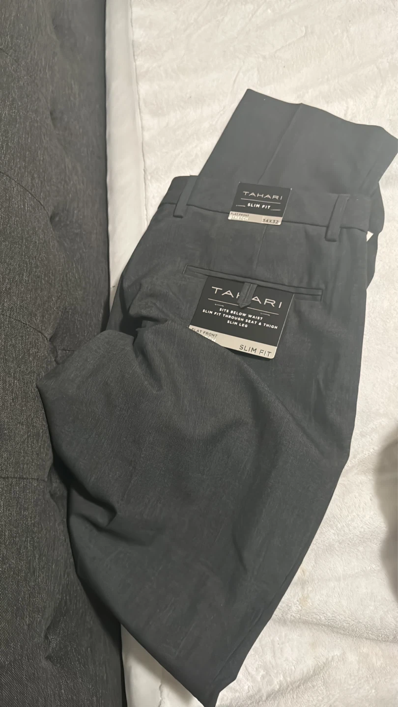 Tahari Men's Slim Fit Dress Pants