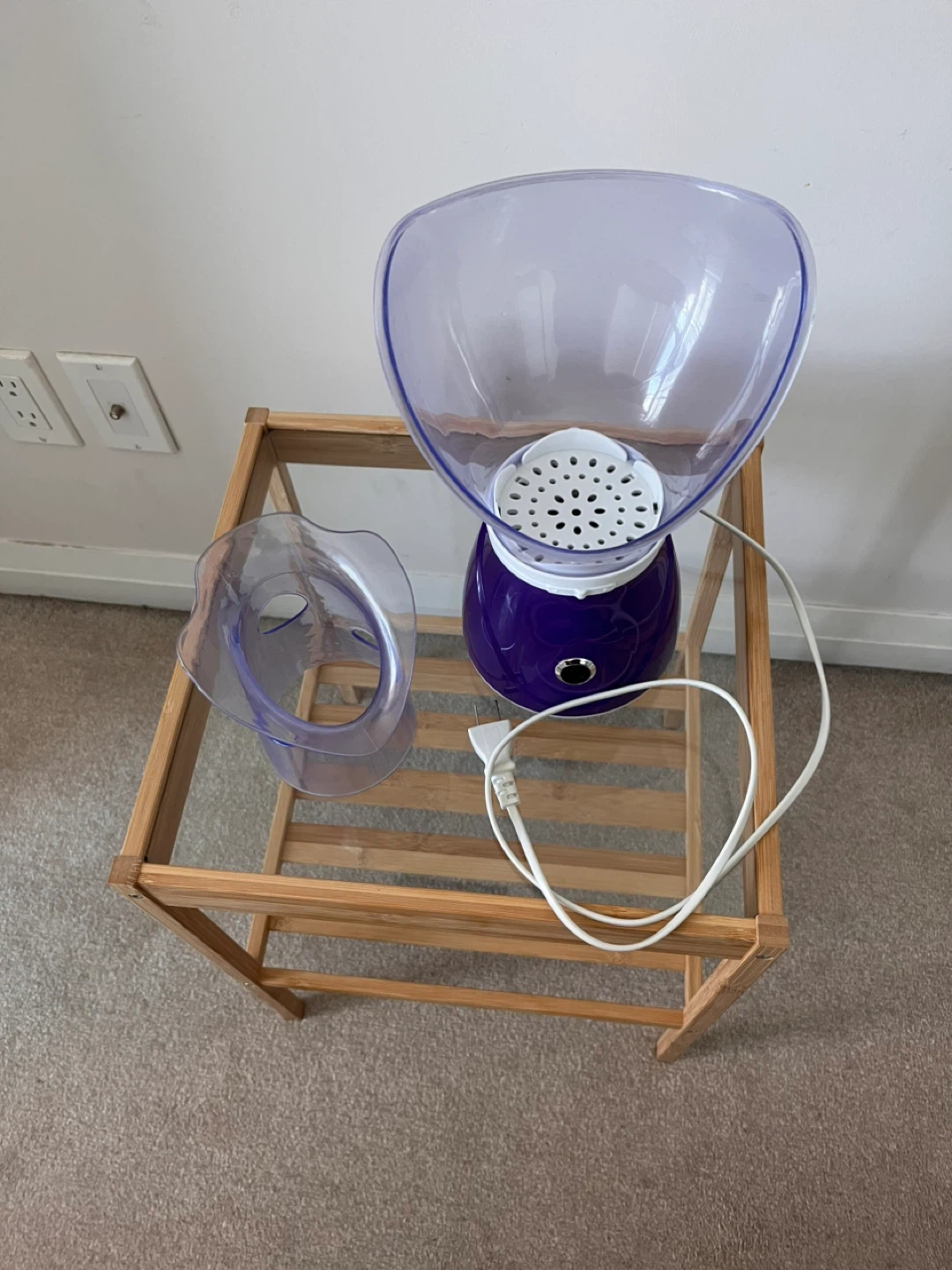 Purple Facial Steamer with 2 Attachments - photo 2