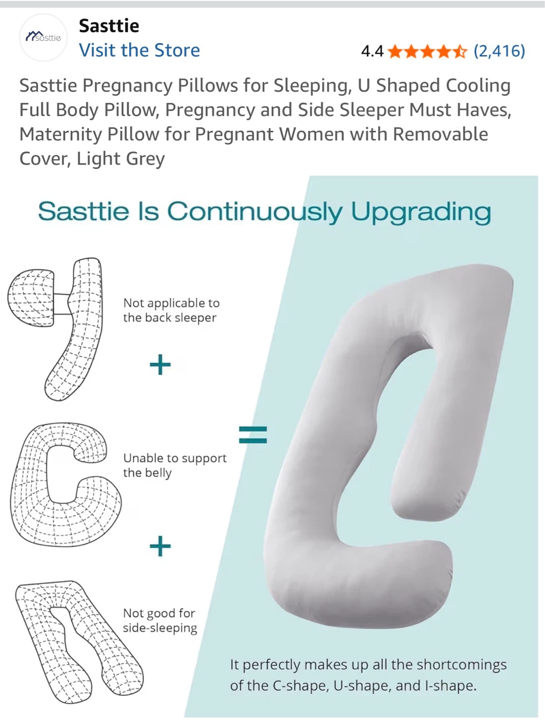 U-Shaped Maternity Pillow - photo 4