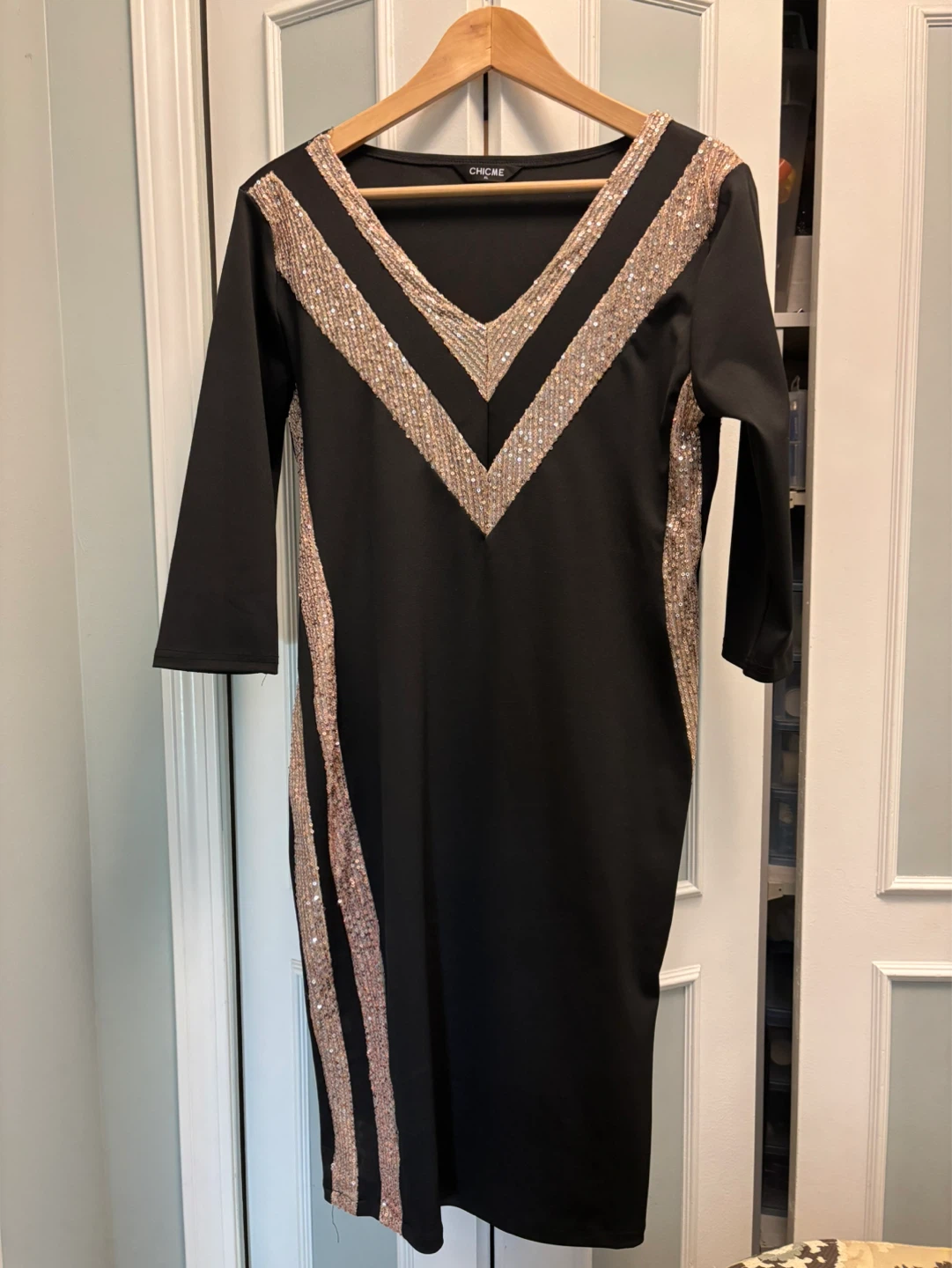 ChicMe  Black Sequin Dress - photo 2