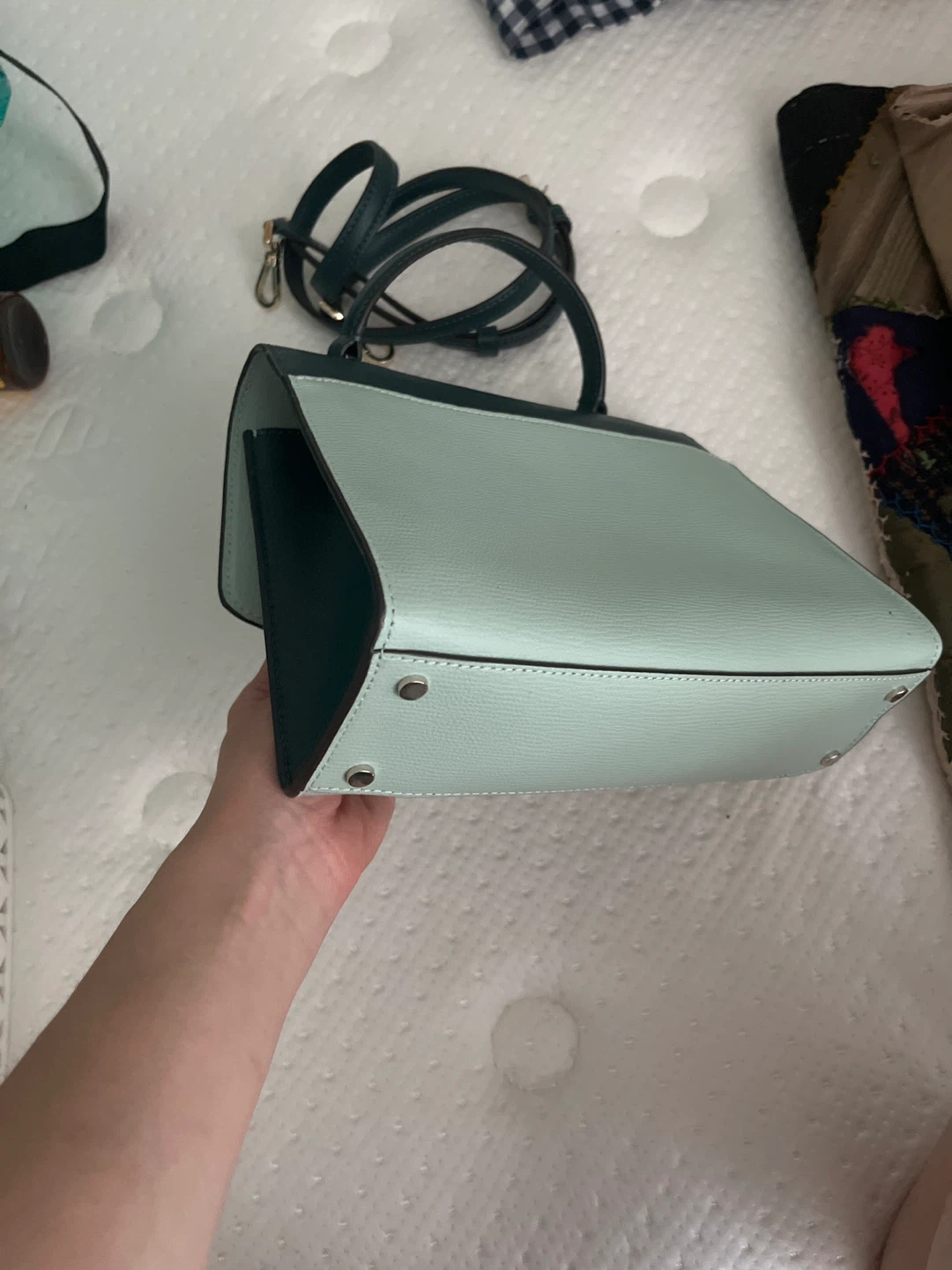 Kate Spade New York Teal & Mint Colorblock Satchel Bag - photo 4