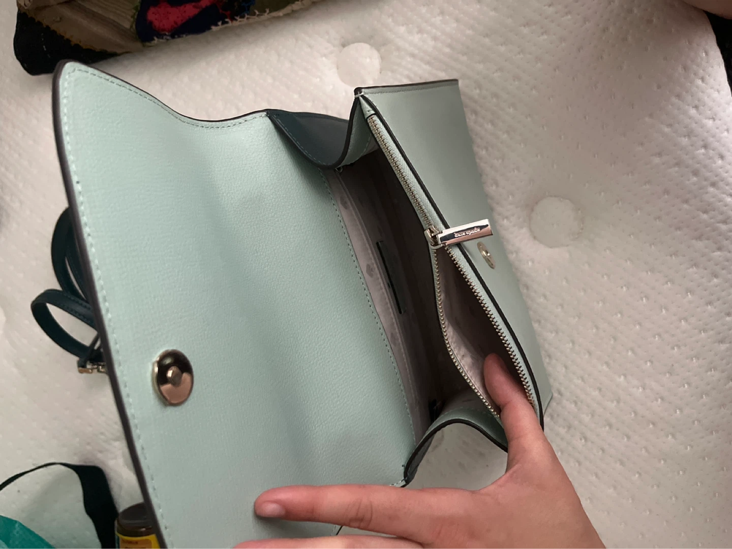 Kate Spade New York Teal & Mint Colorblock Satchel Bag - photo 2
