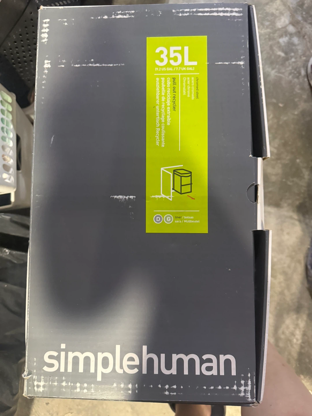 simplehuman Under Counter Pull-Out Can 35L Recycler - photo 3