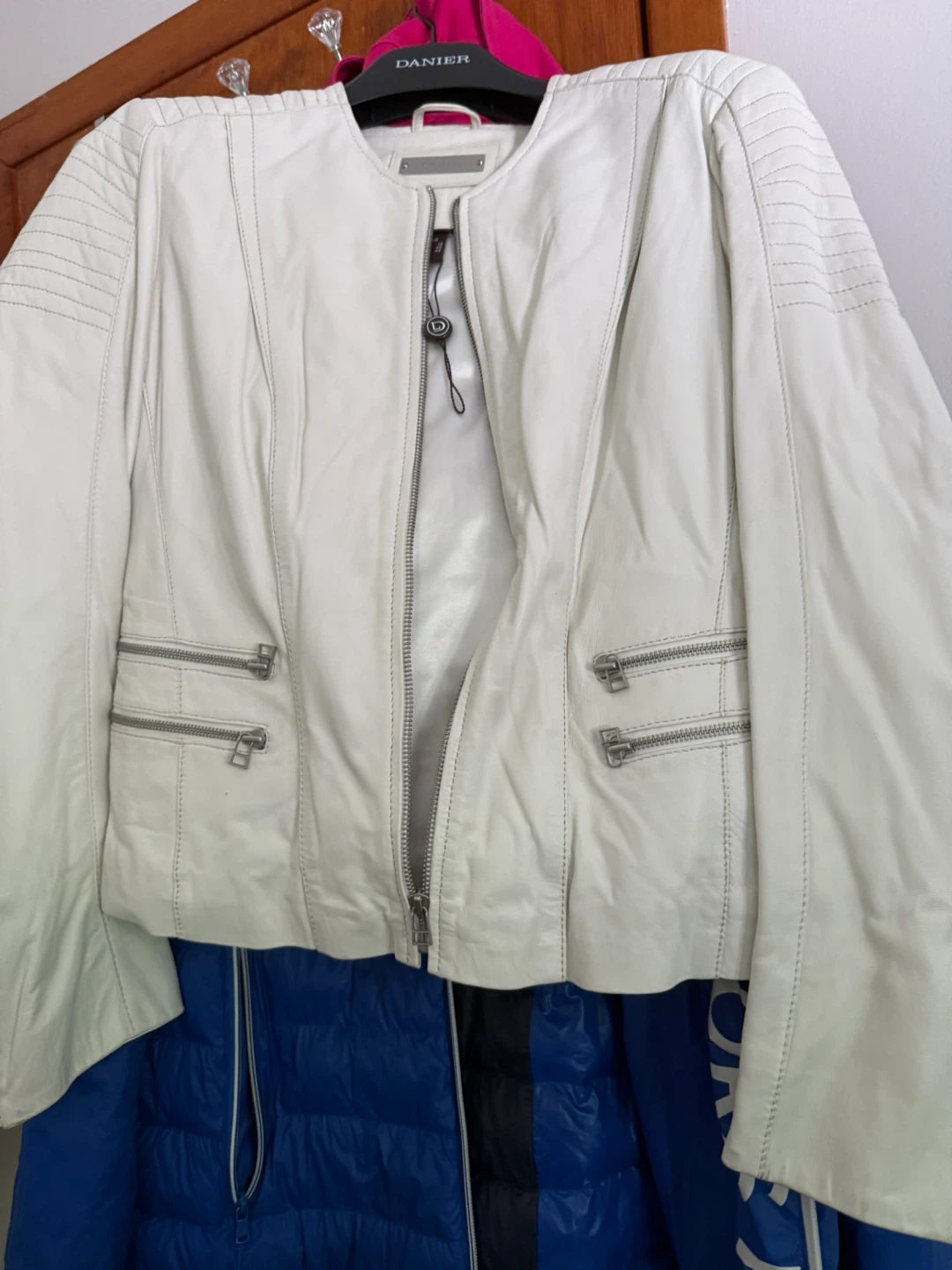 White Leather Jacket - photo 2