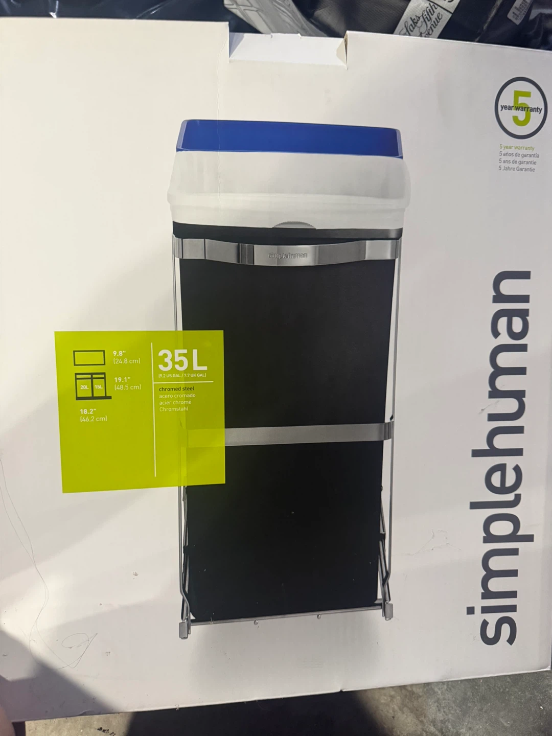 simplehuman Under Counter Pull-Out Can 35L Recycler - photo 4