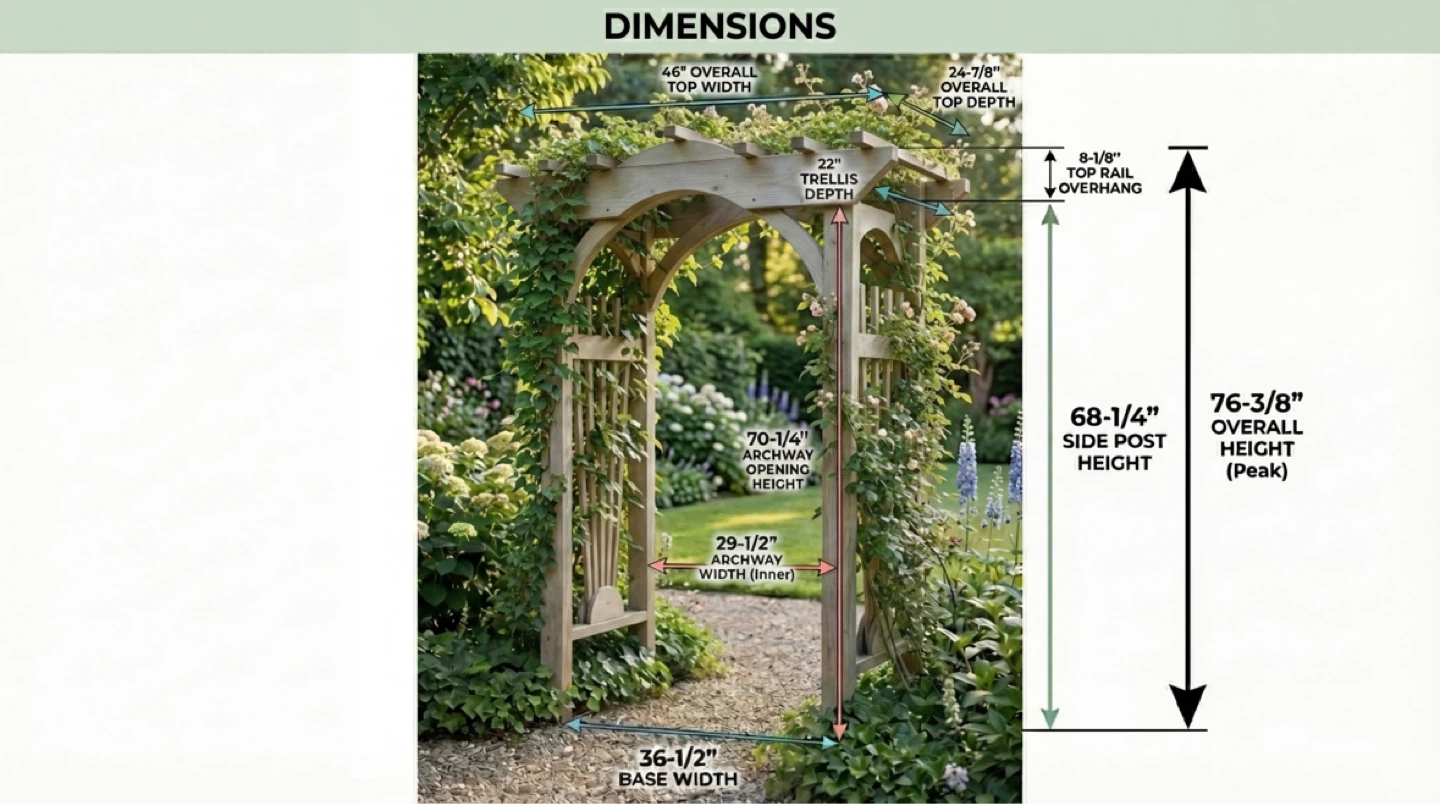 New Handcrafted Garden Arbor - photo 2