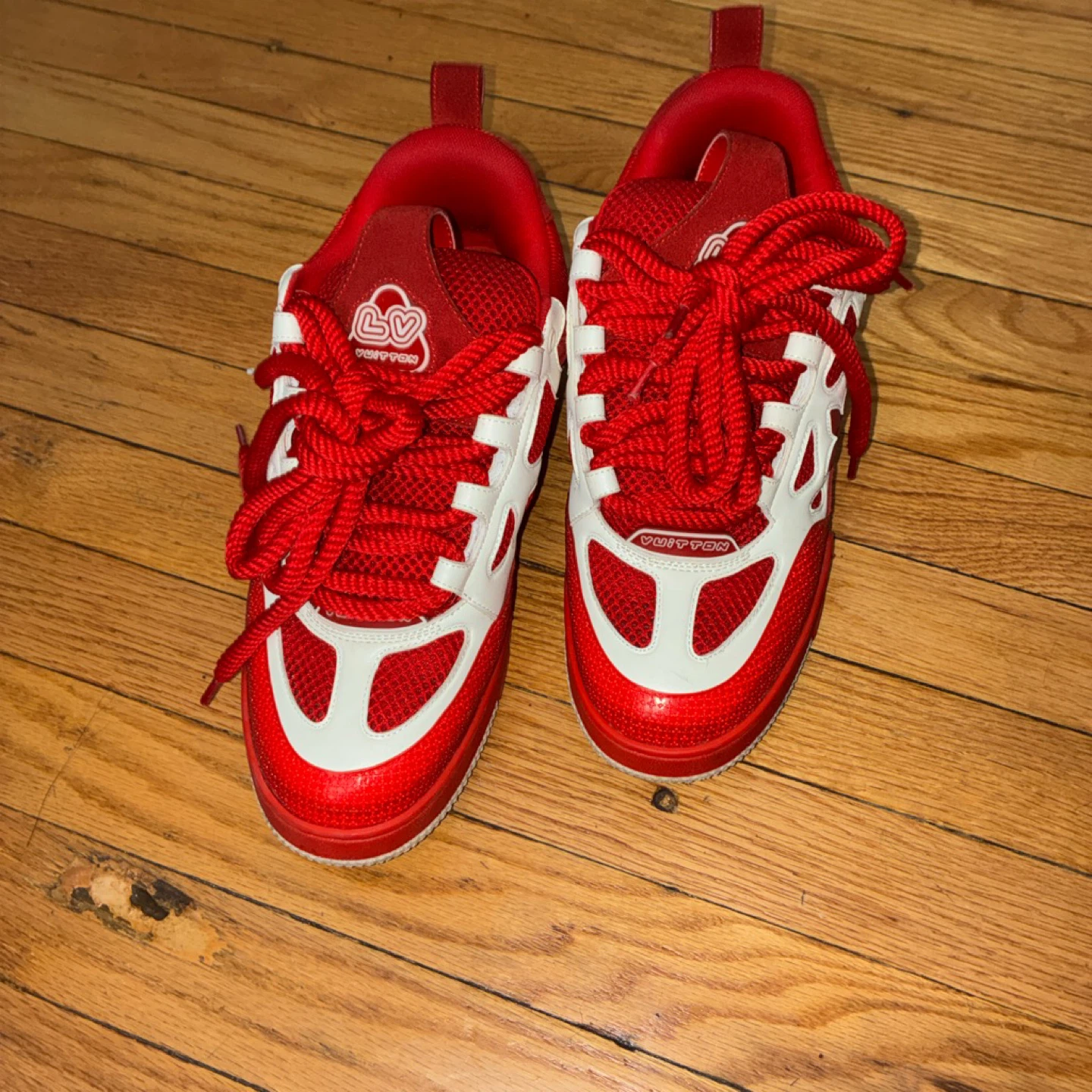 Louis Vuitton LV Trainers Red White
