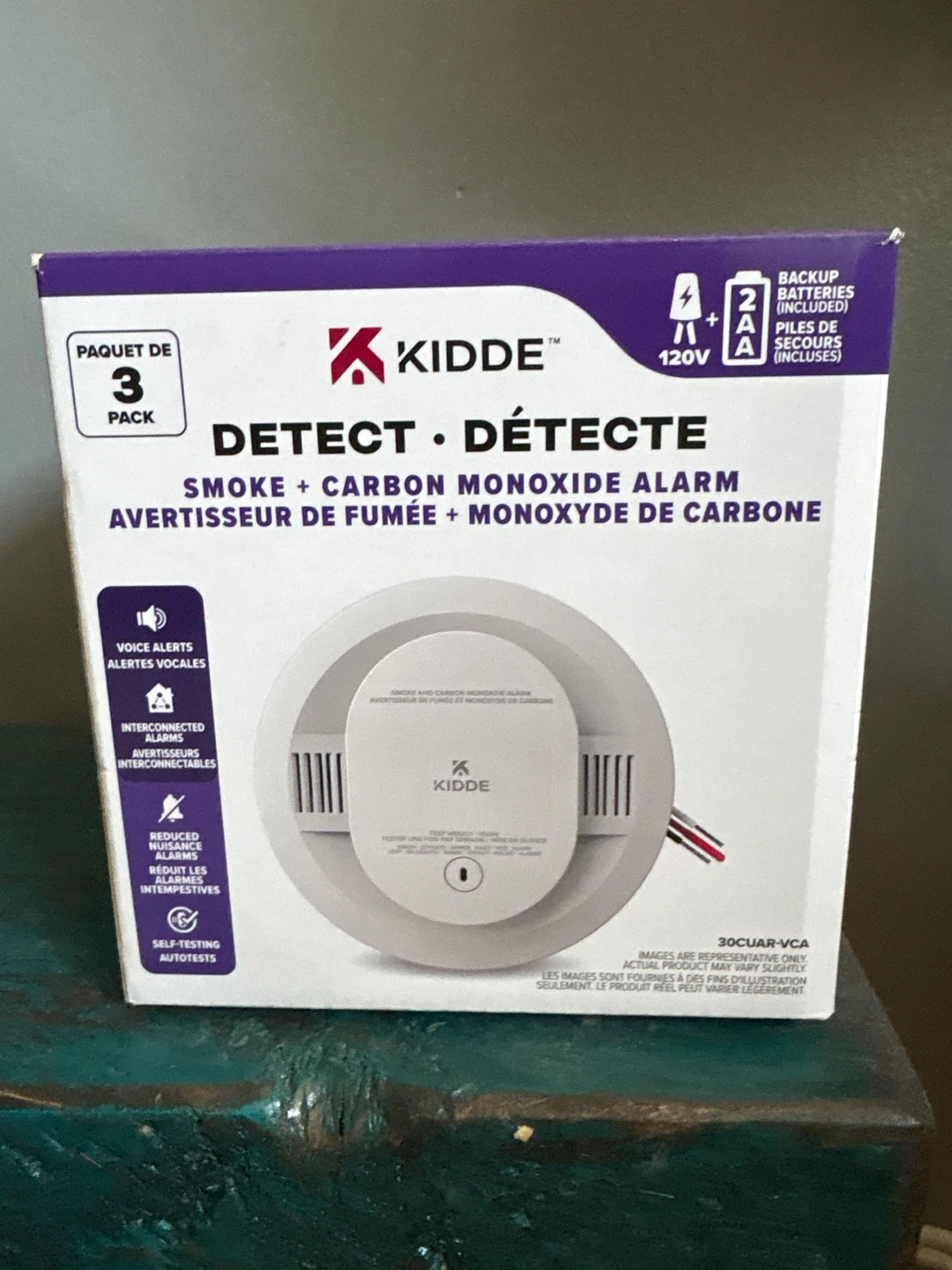 3-Pack Kidde Smoke & C02 Alarms - unopened.