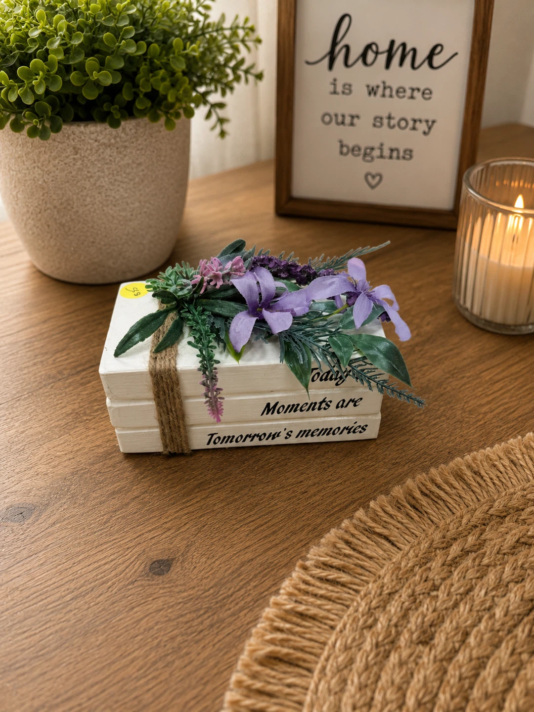Decorative Stacked Books Sign - photo 3