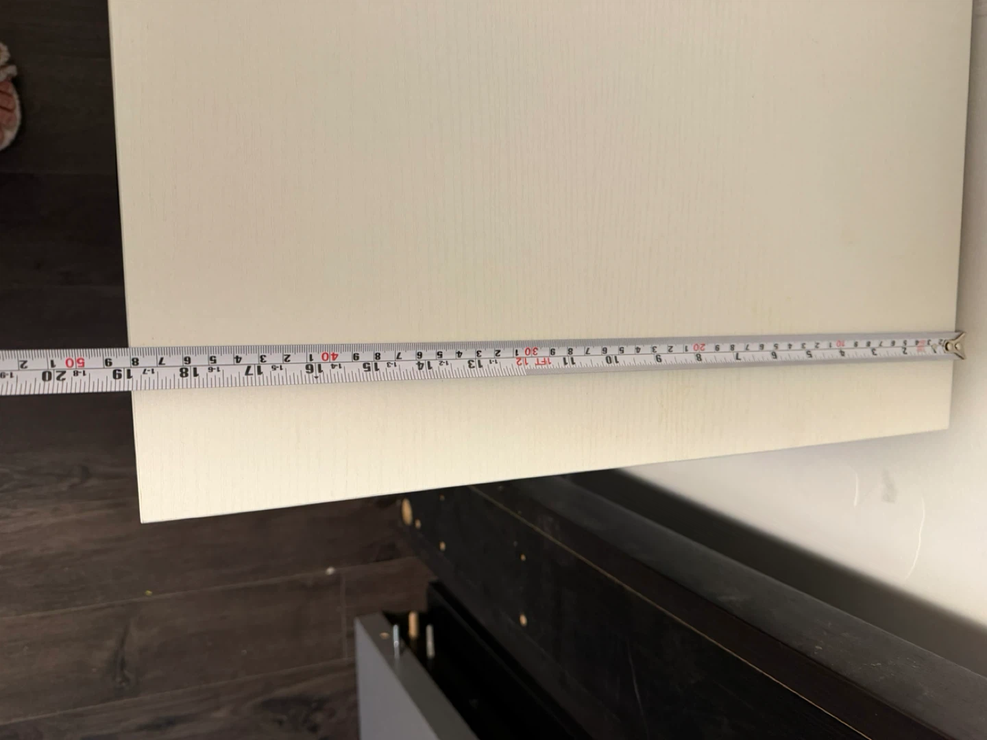 White Desk with 2 Drawers and Shelf - photo 5