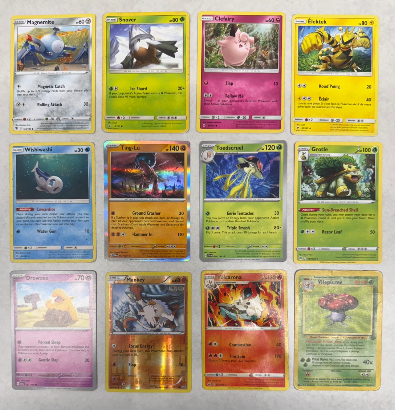 Assorted 36 Pcs Played / Used Pokémon Trading Cards - photo 3