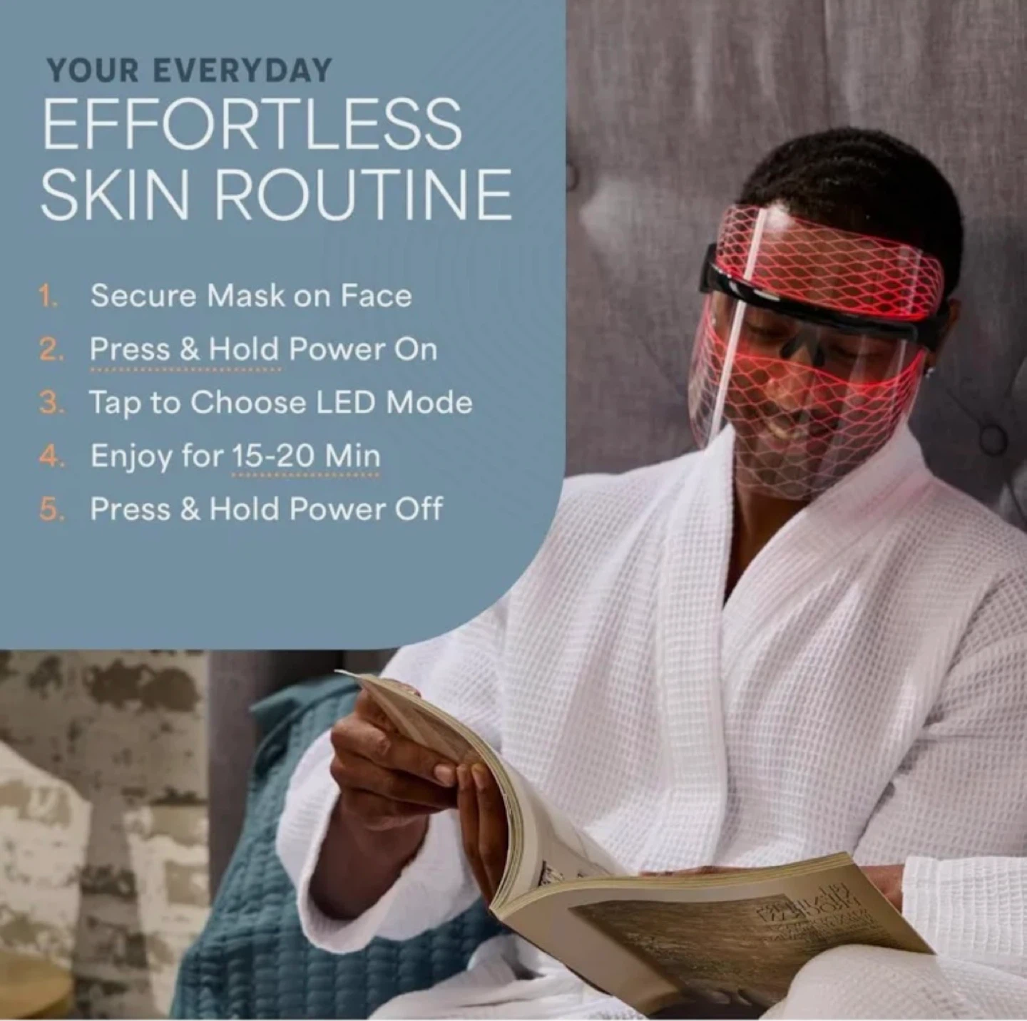 Lifepro Vizacure LED Light Therapy Mask - photo 3
