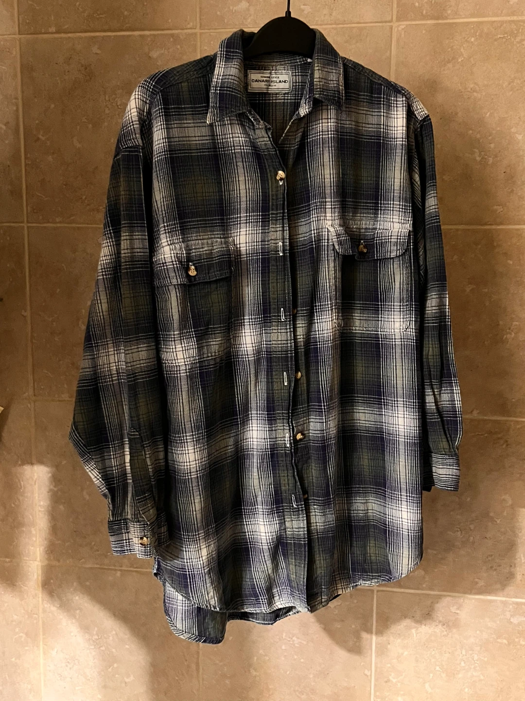 CANARY ISLAND Plaid Flannel Shirt