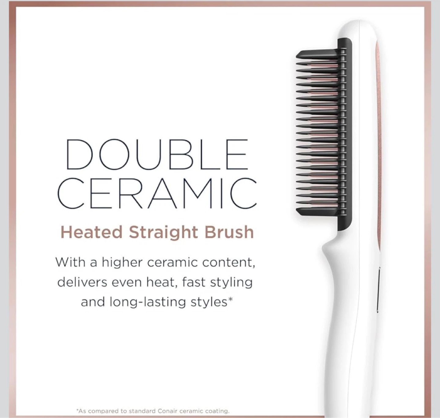 Conair Double Ceramic Heated Straight Brush - photo 3