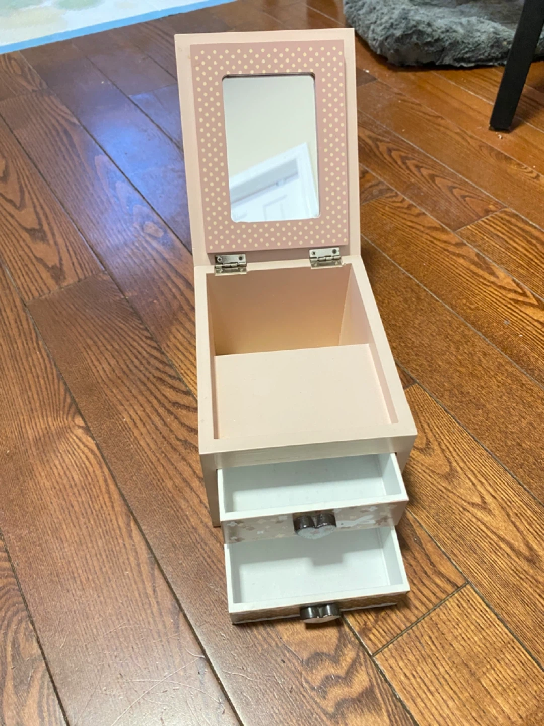 Wooden Jewelry Box with Mirror - photo 3
