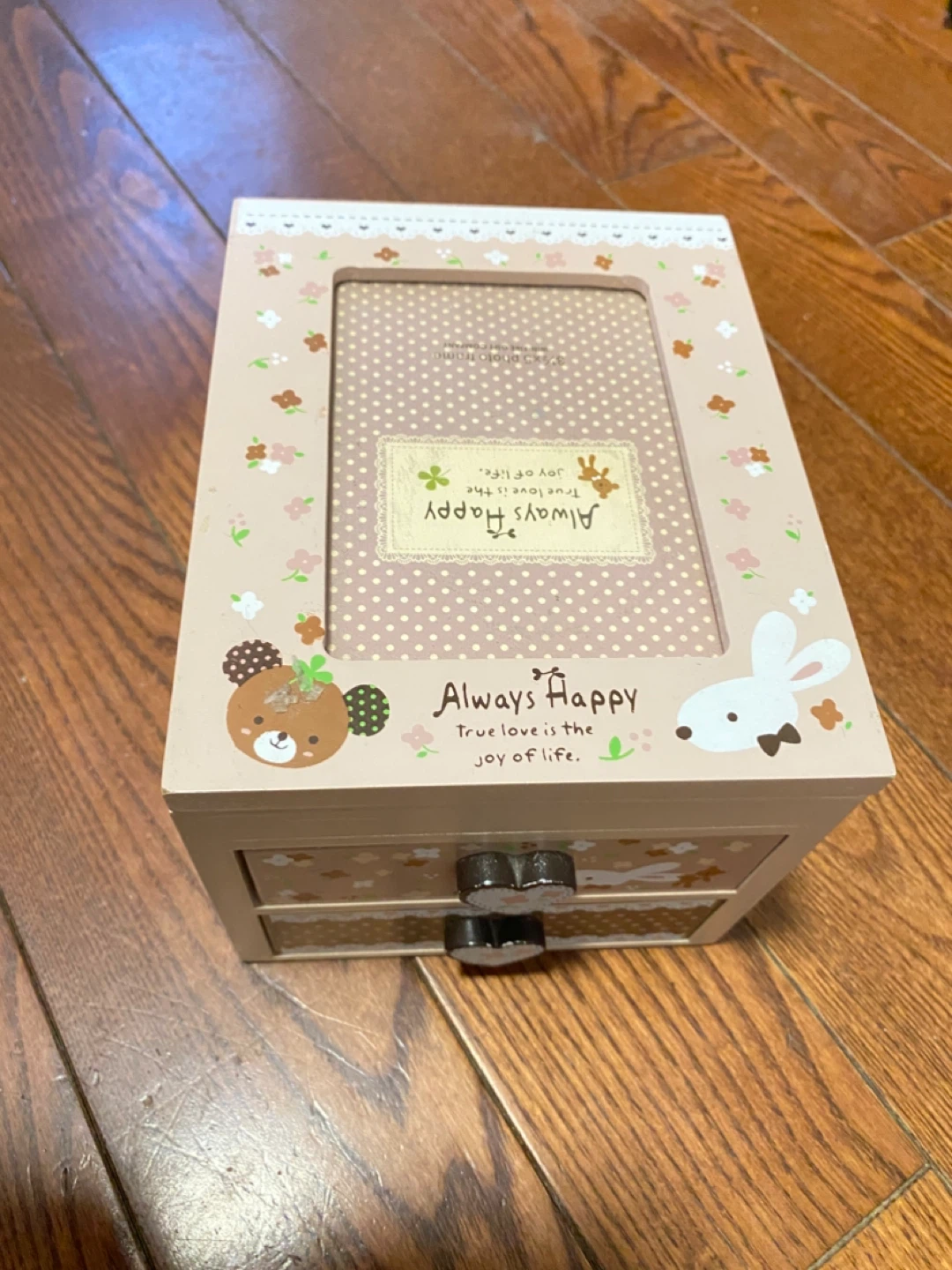 Wooden Jewelry Box with Mirror