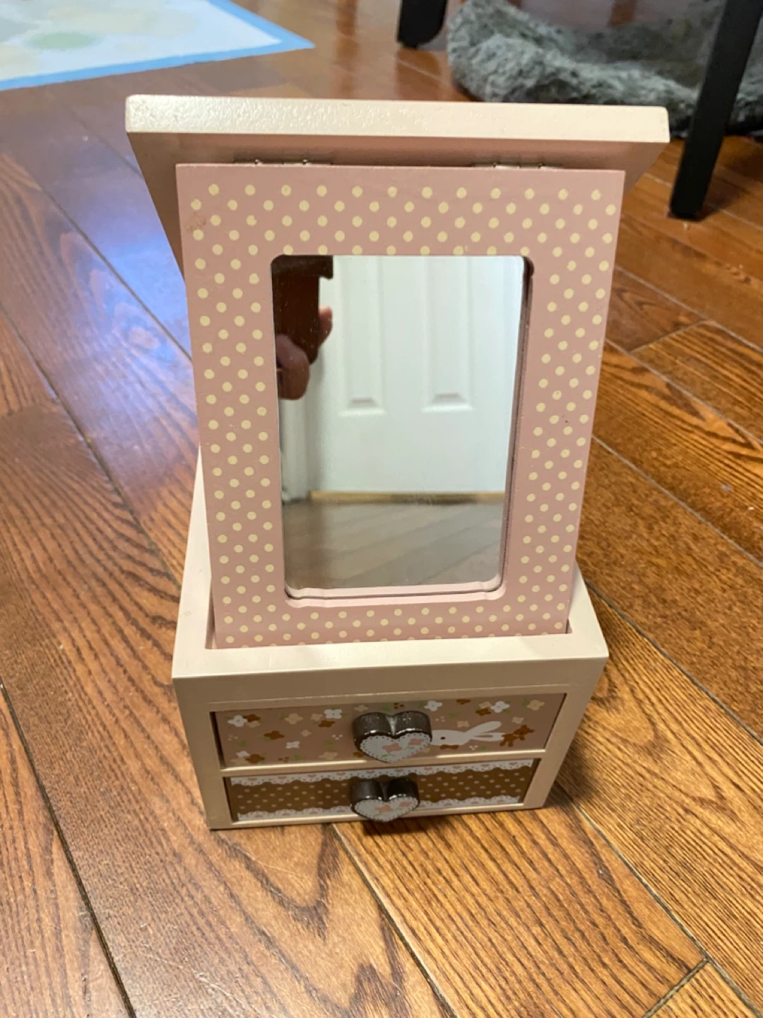 Wooden Jewelry Box with Mirror - photo 2