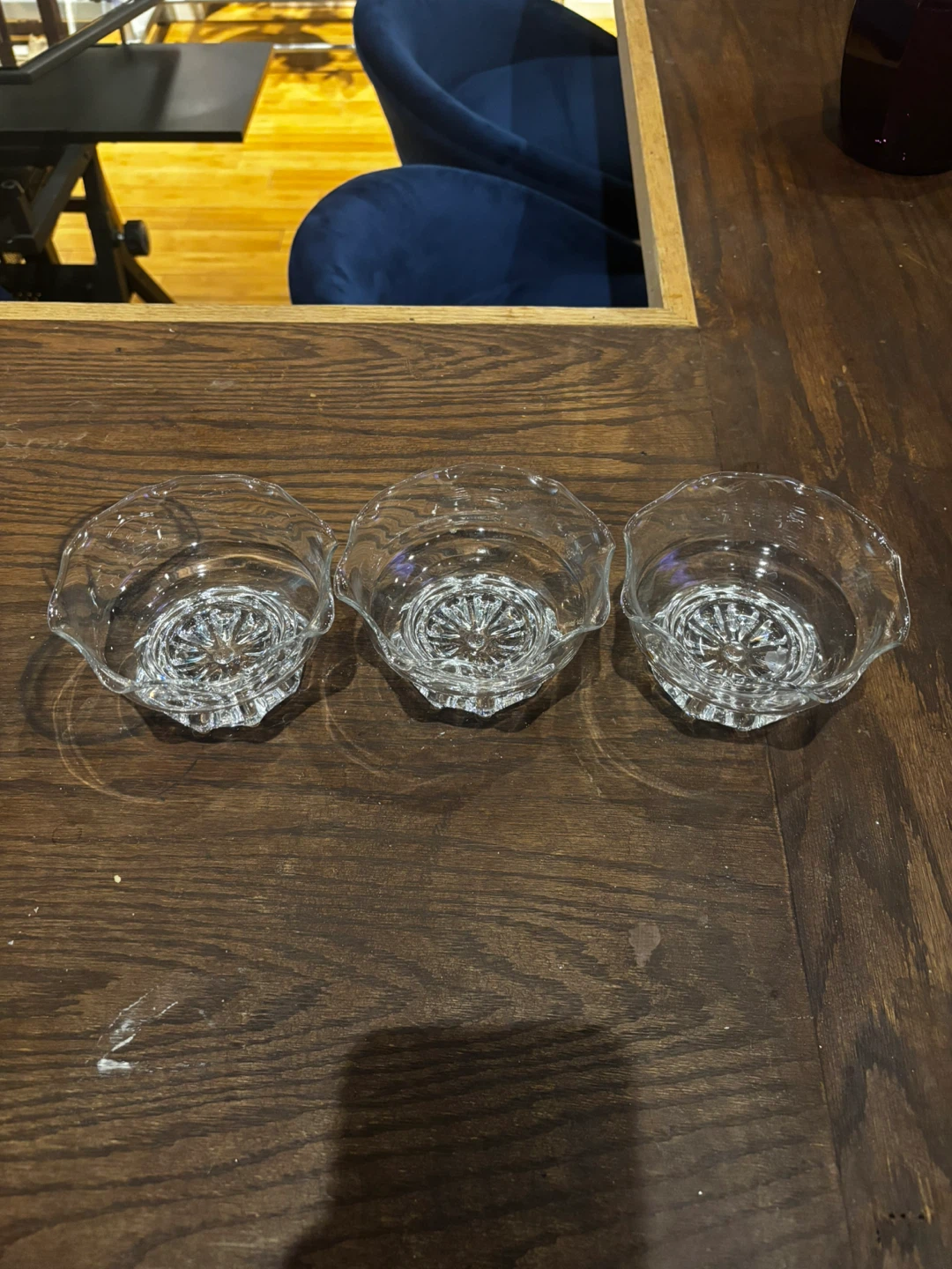 Set of 3 Glass Dessert Bowls - photo 5