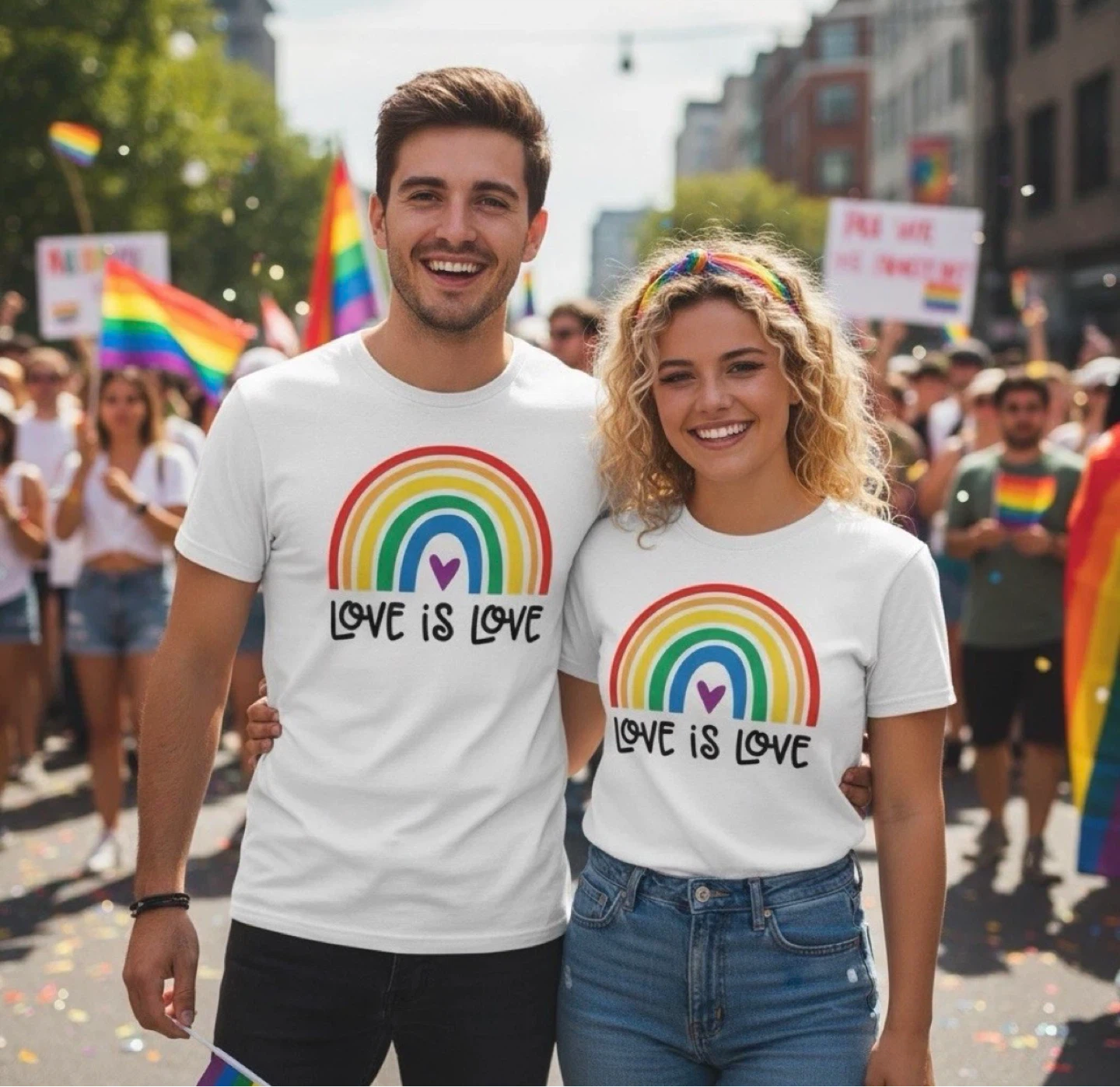 Rainbow Pride Shirt Size Large - photo 4