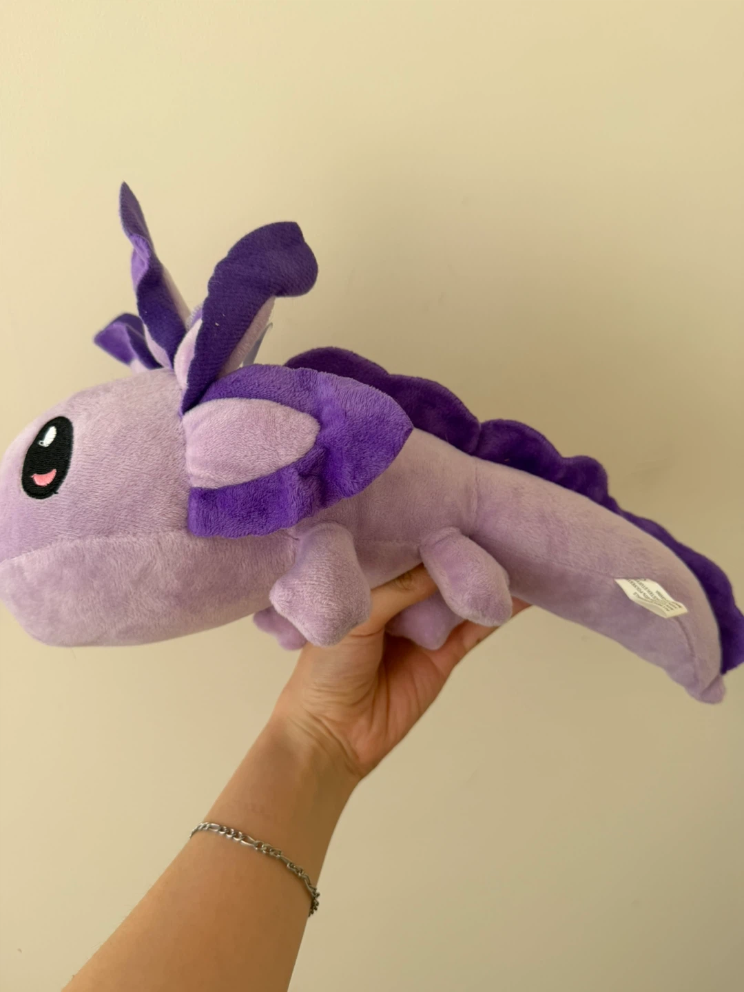 Purple axolotl plush