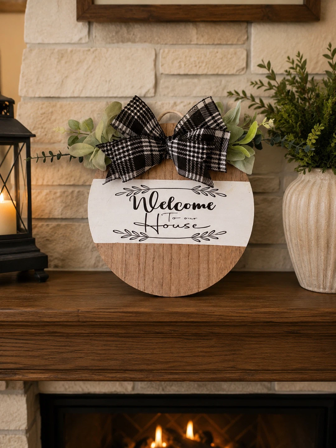 Welcome Round Sign - photo 4