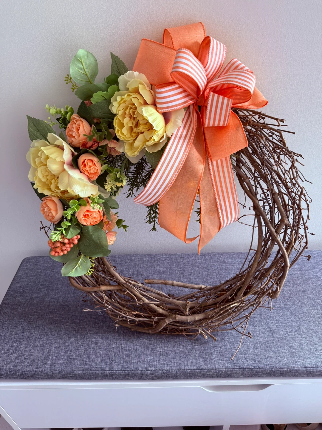 Decorative Wreath with Assorted Flowers and Bows - photo 5