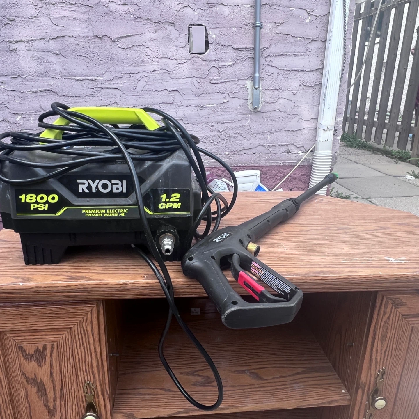 RYOBI 1800 PSI 1.2 GPM Electric Pressure Washer