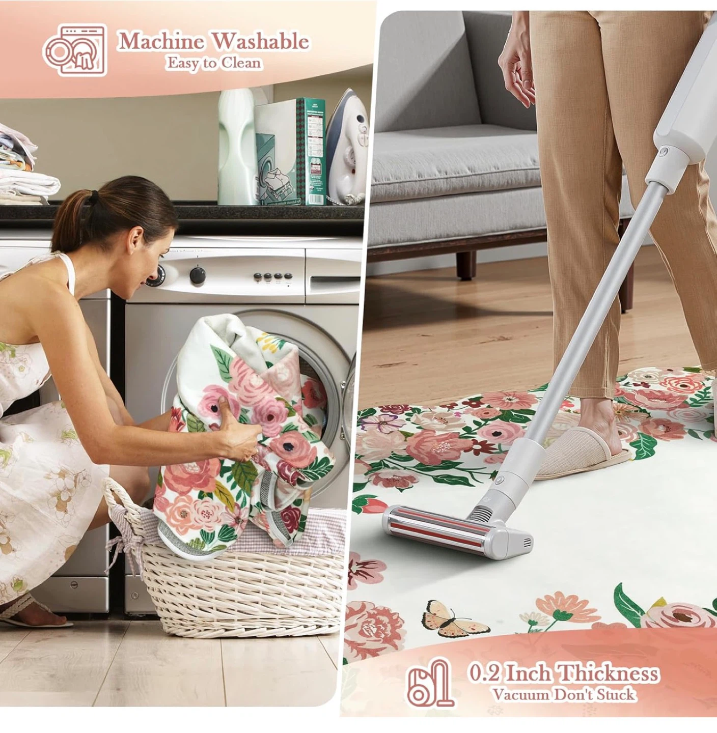 Floral Scalloped Rug - photo 5