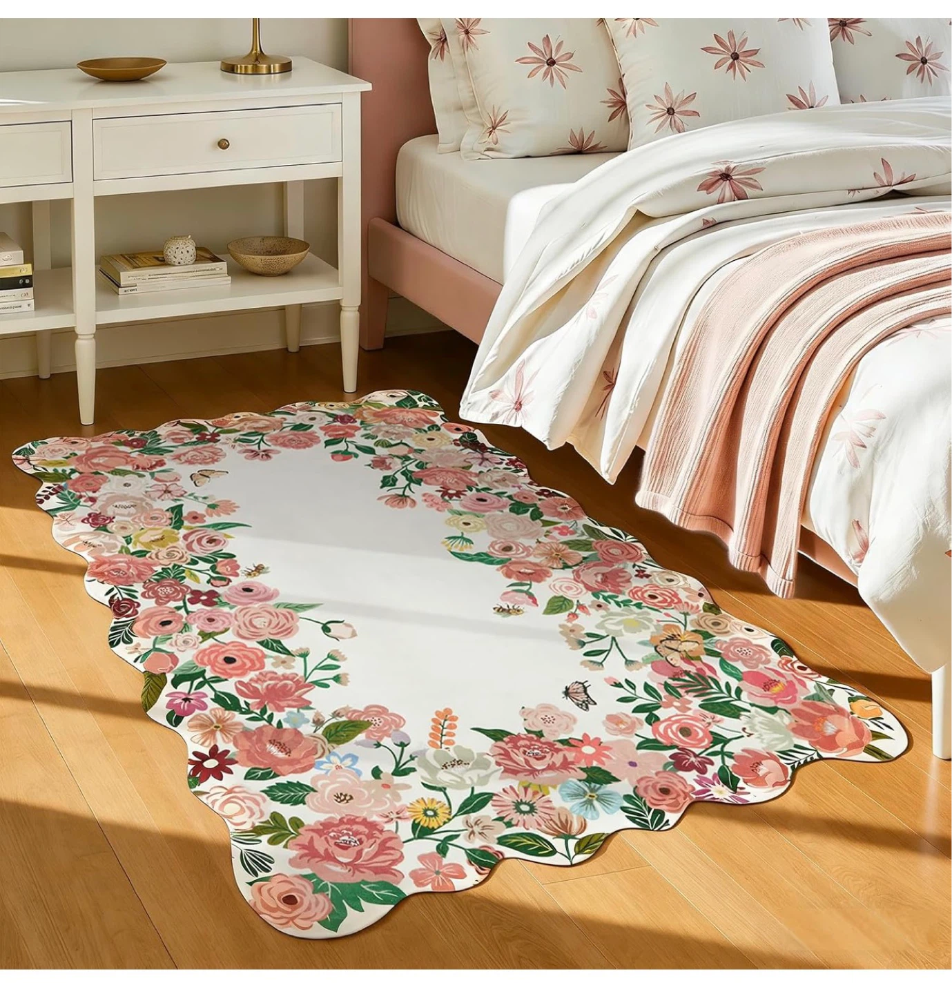 Floral Scalloped Rug - photo 3