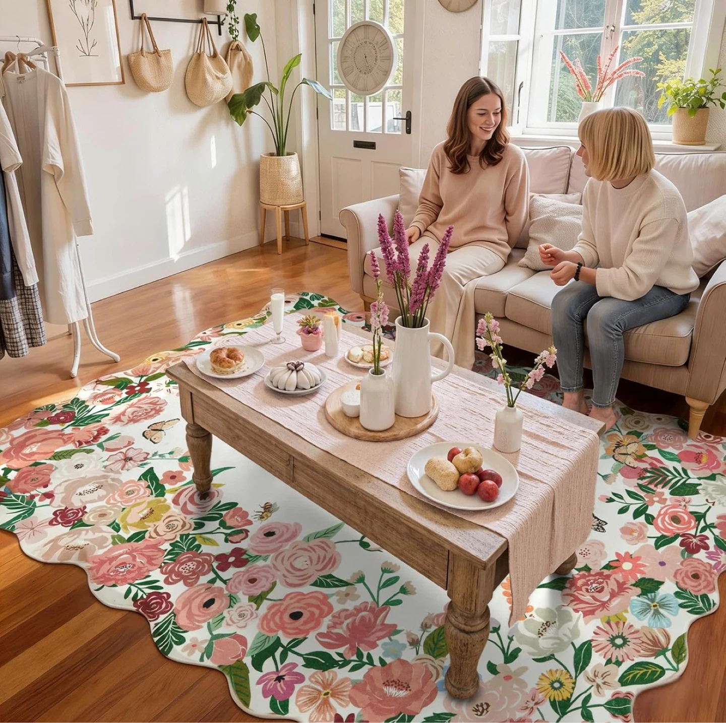 Floral Scalloped Rug - photo 2