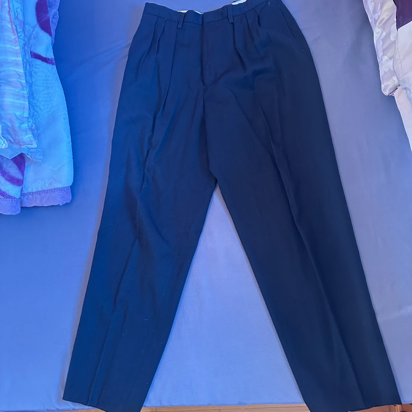 Men’s Pleated 100% Wool Dress Pants Size 32x30” - photo 2