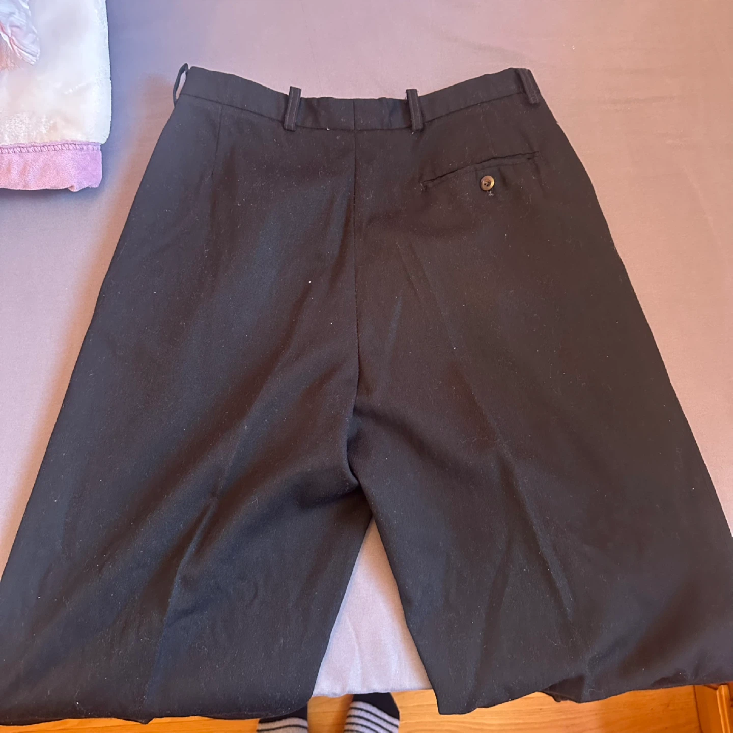 Men’s Pleated 100% Wool Dress Pants Size 32x30” - photo 3