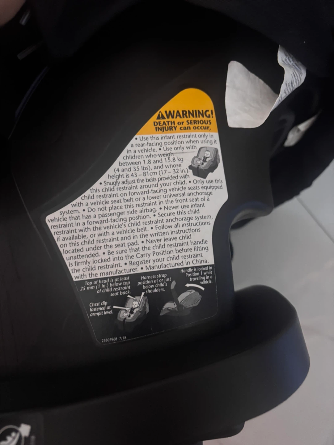 Evenflo Litemax Infant Car Seat with Base - photo 4