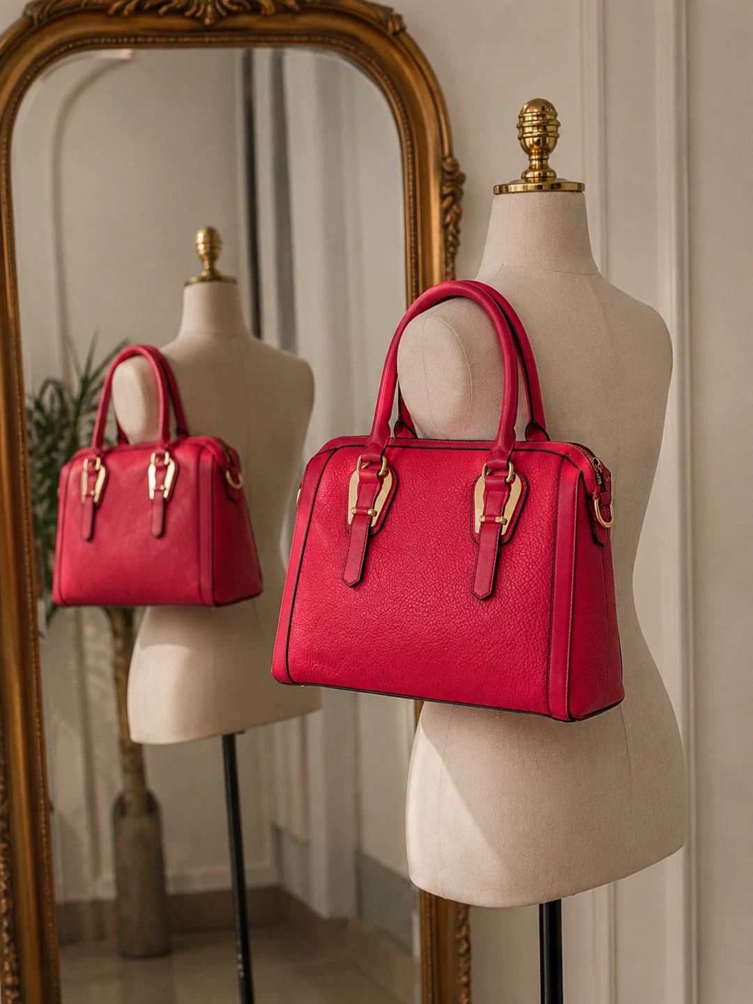 Red Top Handle Handbag - photo 2