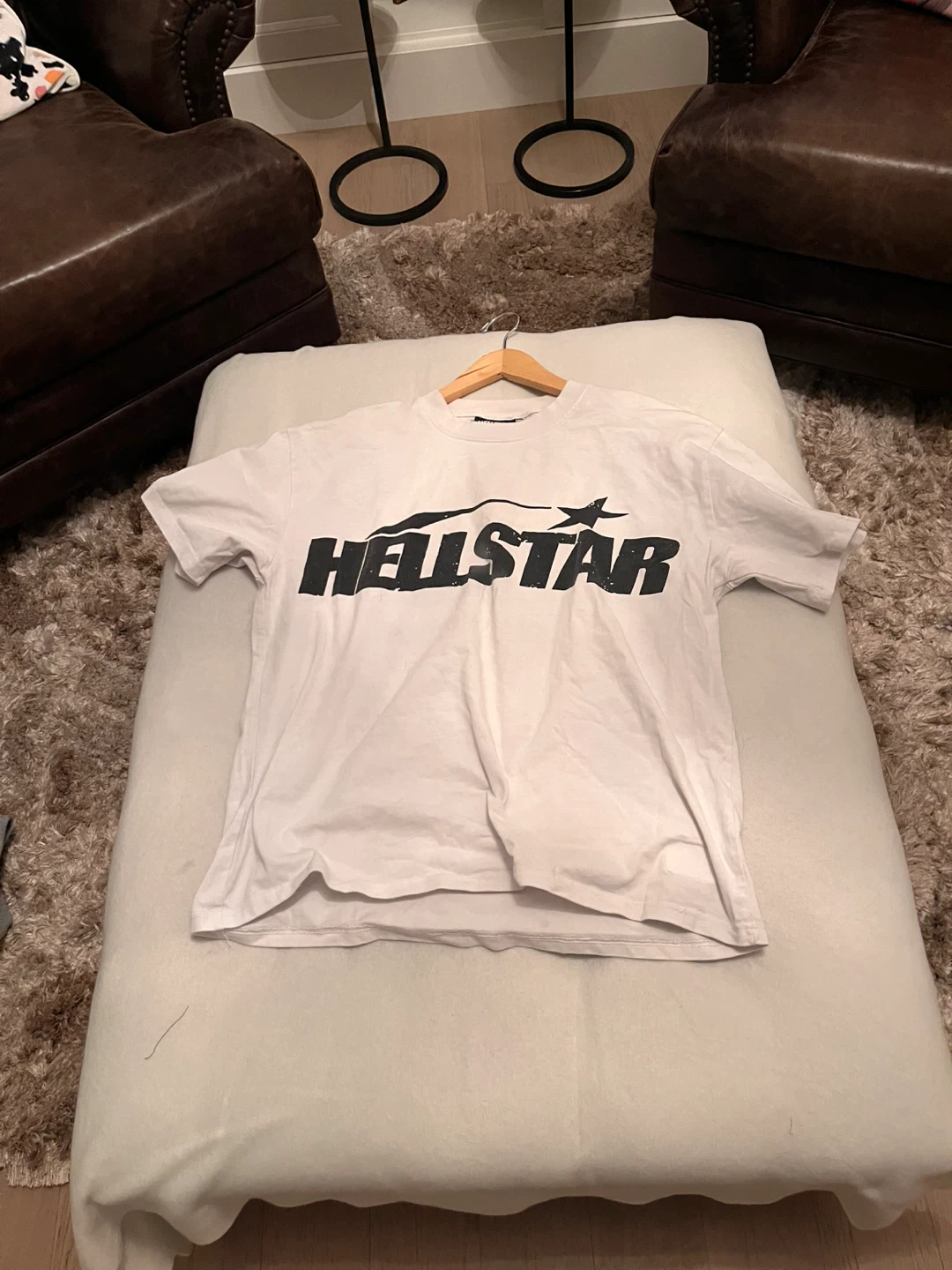 Hellstar White T-Shirt - Size Medium