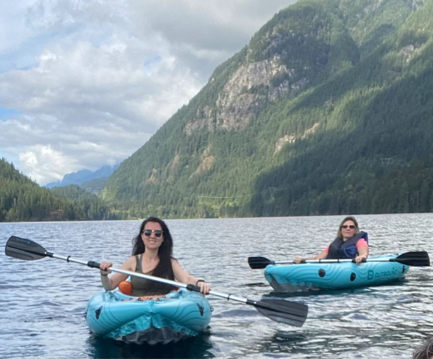 2 Outbound inflatable kayaks