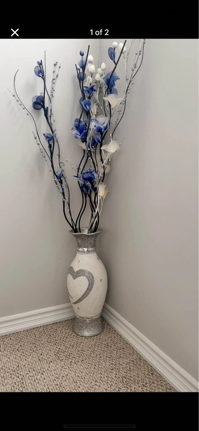 Decorative Vase with Artificial Flowers