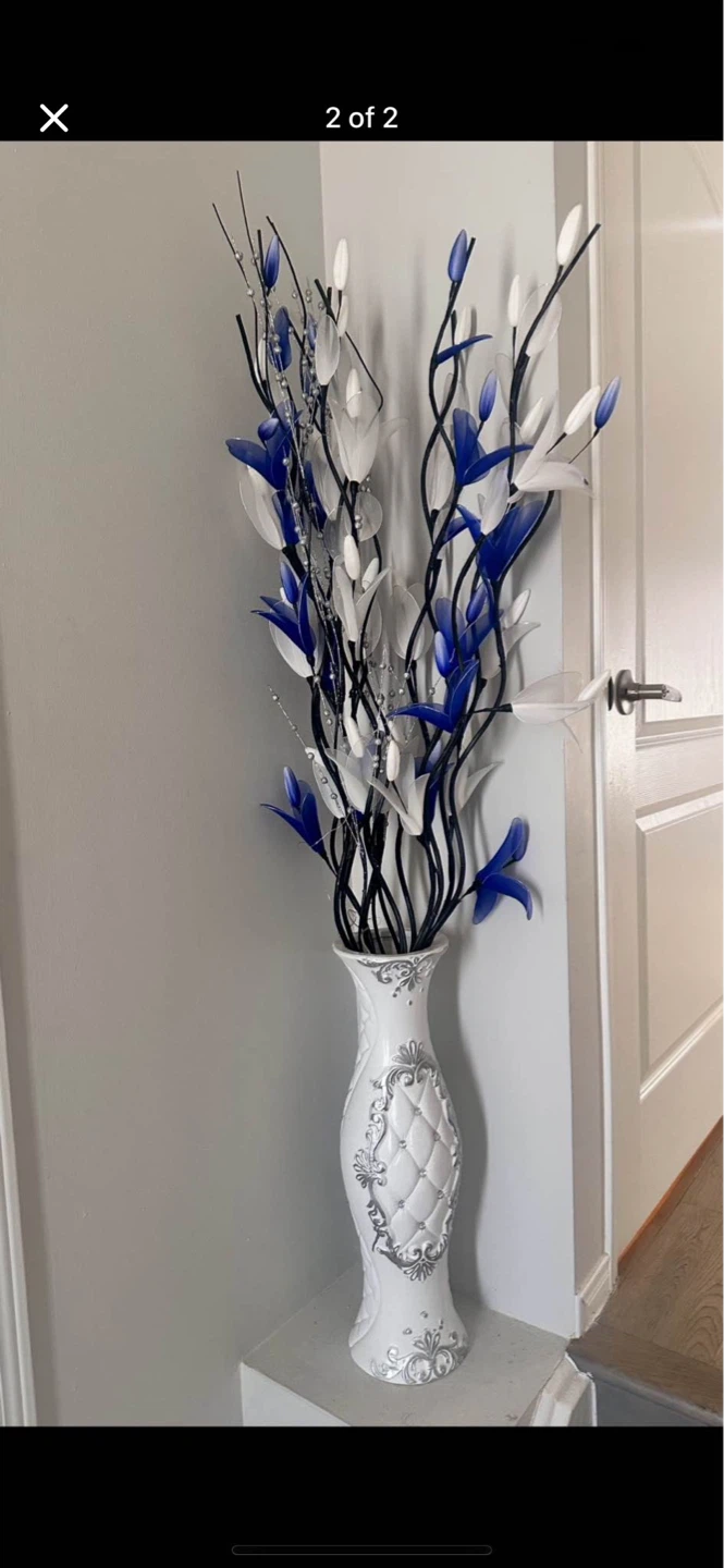 Decorative Vase with Artificial Flowers - photo 2