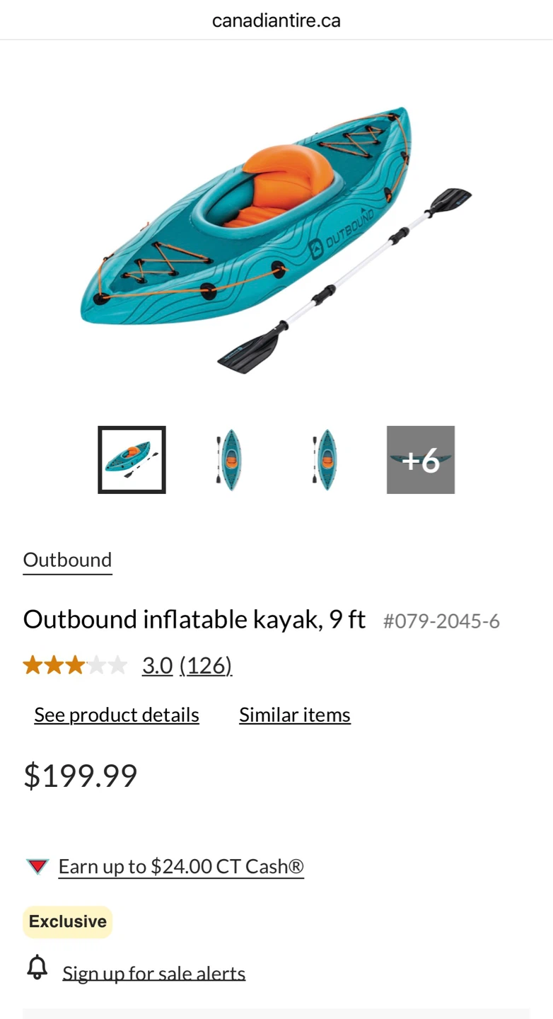 2 Outbound inflatable kayaks - photo 3