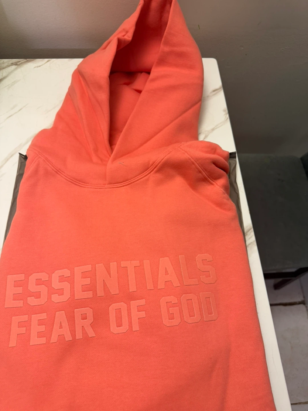 Fear of God Essentials Hoodie Coral