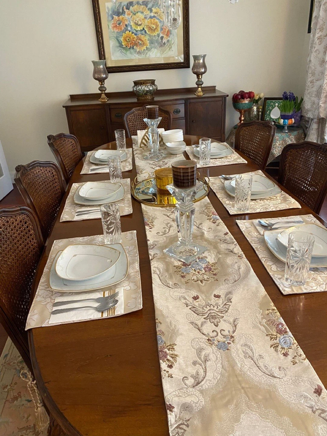 Elegant Solid Wood Dining Room Set – & Matching Buffet - photo 2