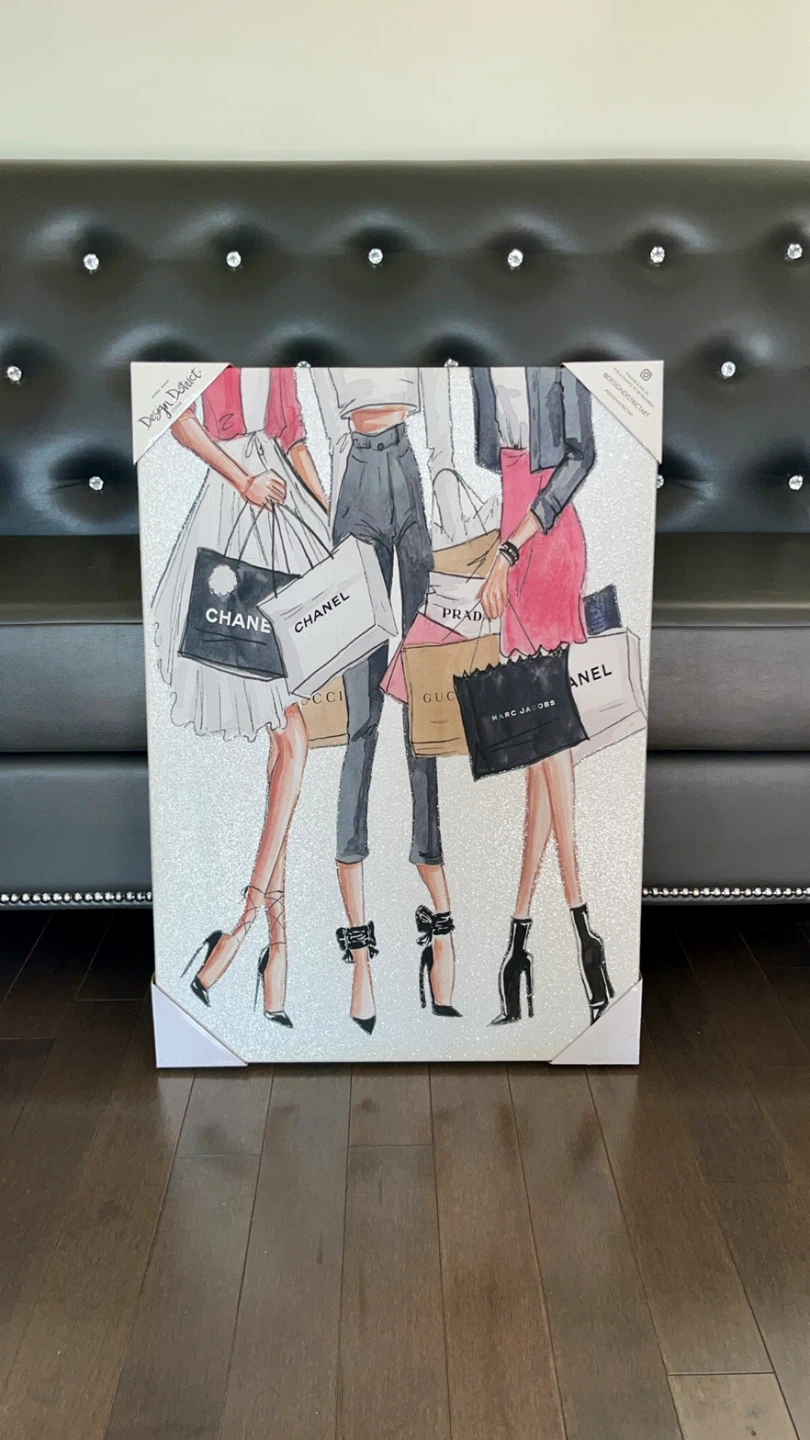 New Large Glittery Fashion Canvas! 🩷