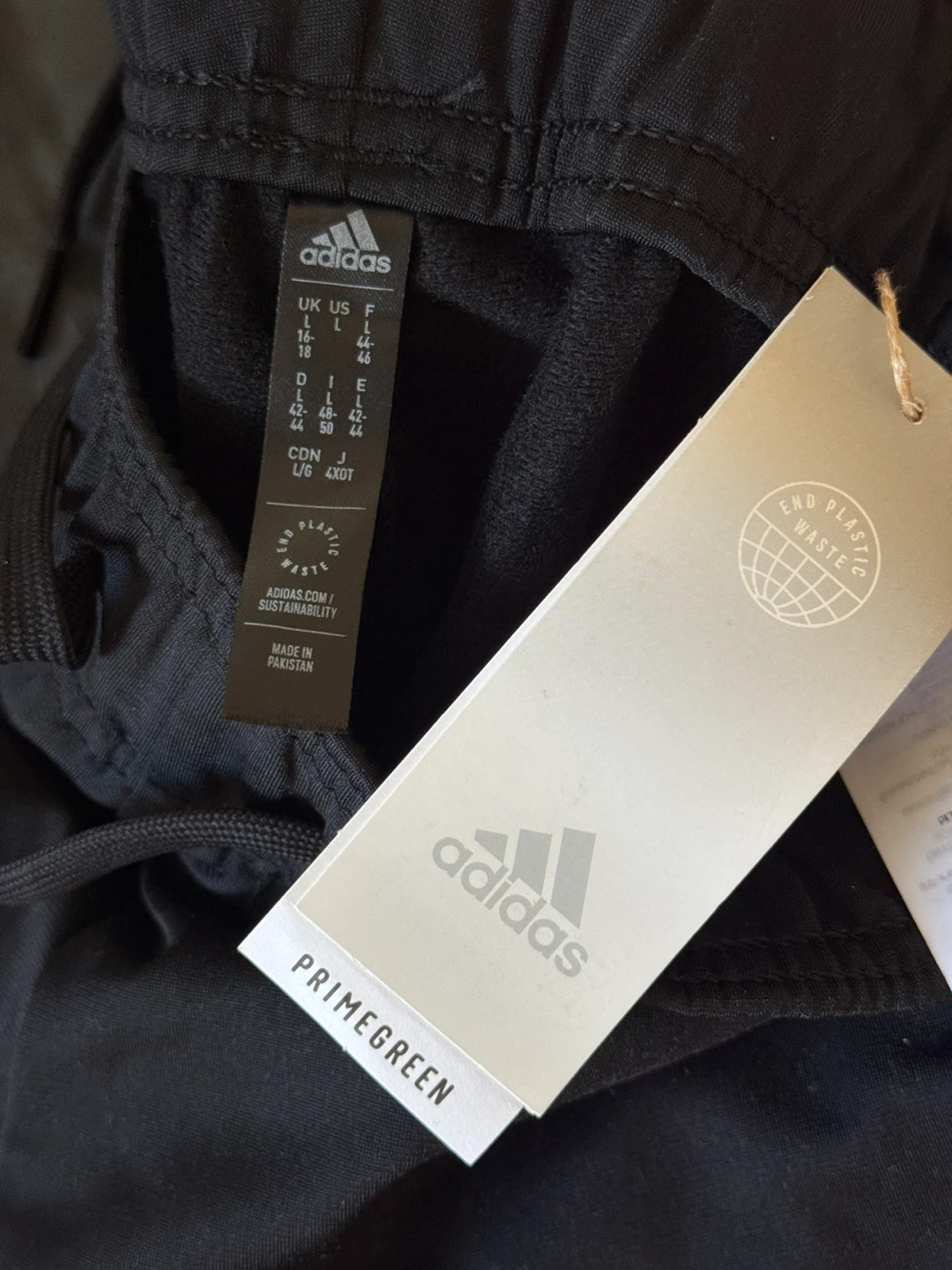 Adidas Black Track Pants with Pink Stripes - photo 2